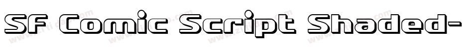 SF Comic Script Shaded字体转换